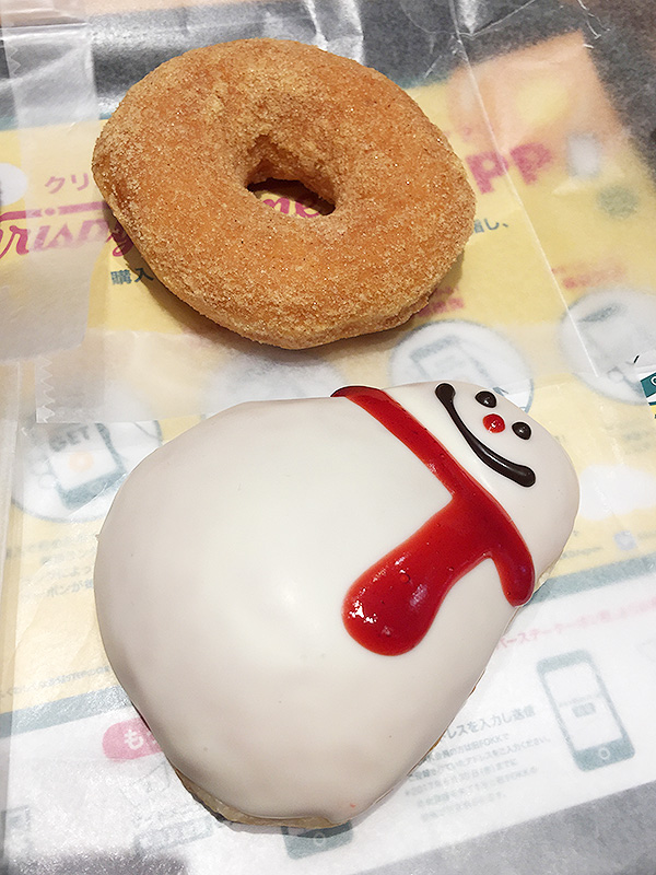 355【梅田】雪だるまが可愛い！「クリスピー・クリーム・ドーナツ」